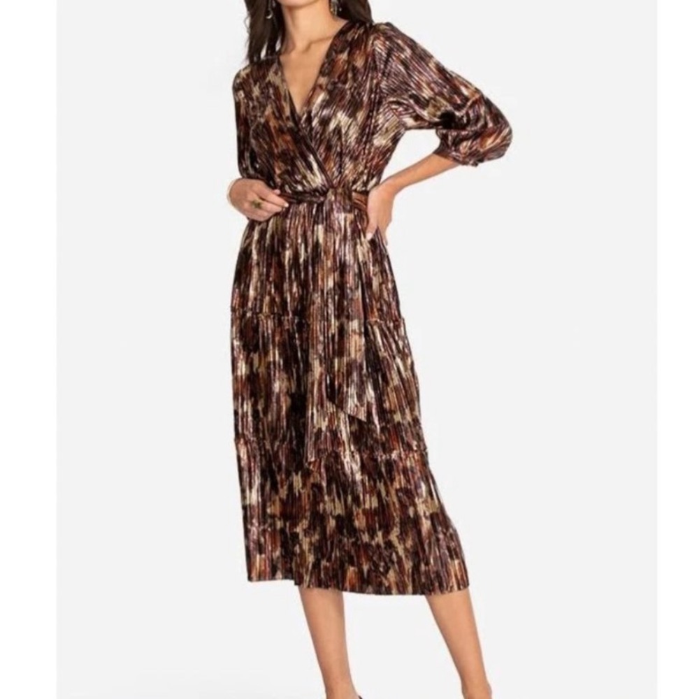 Johnny Was Tina Faux-Wrap Cocktail Dress